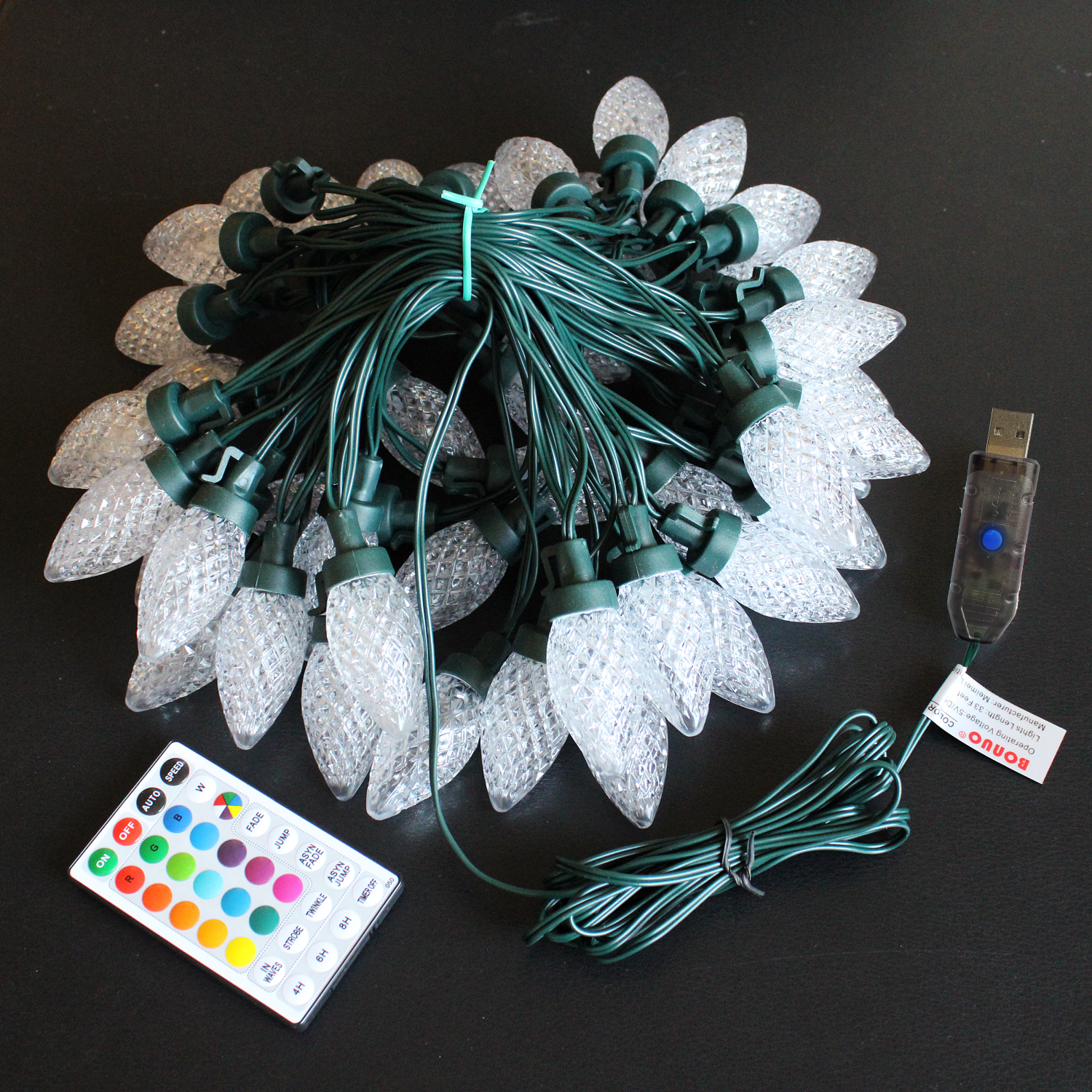 USB RGB C9 LED String Lights