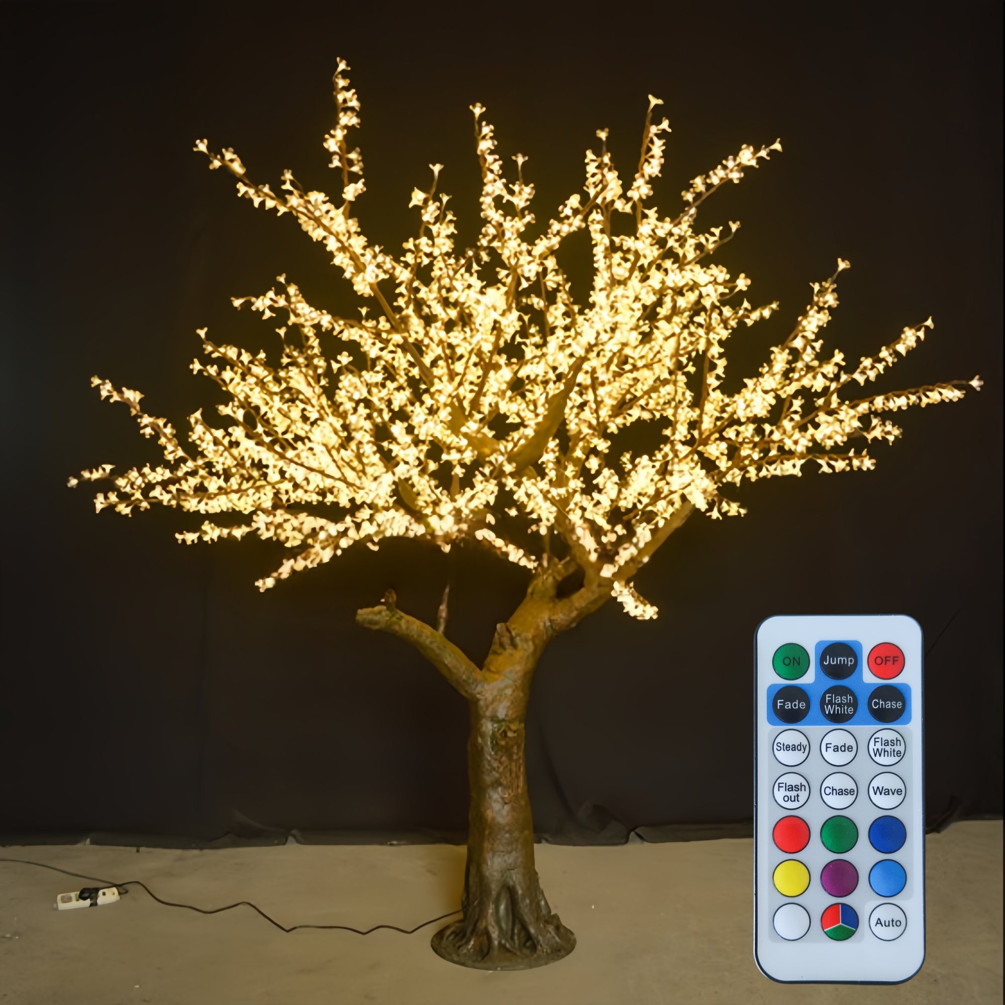 7Ft Cherry Blossom Tree RGB Light with 960 LED Lights Indoor Outdoor