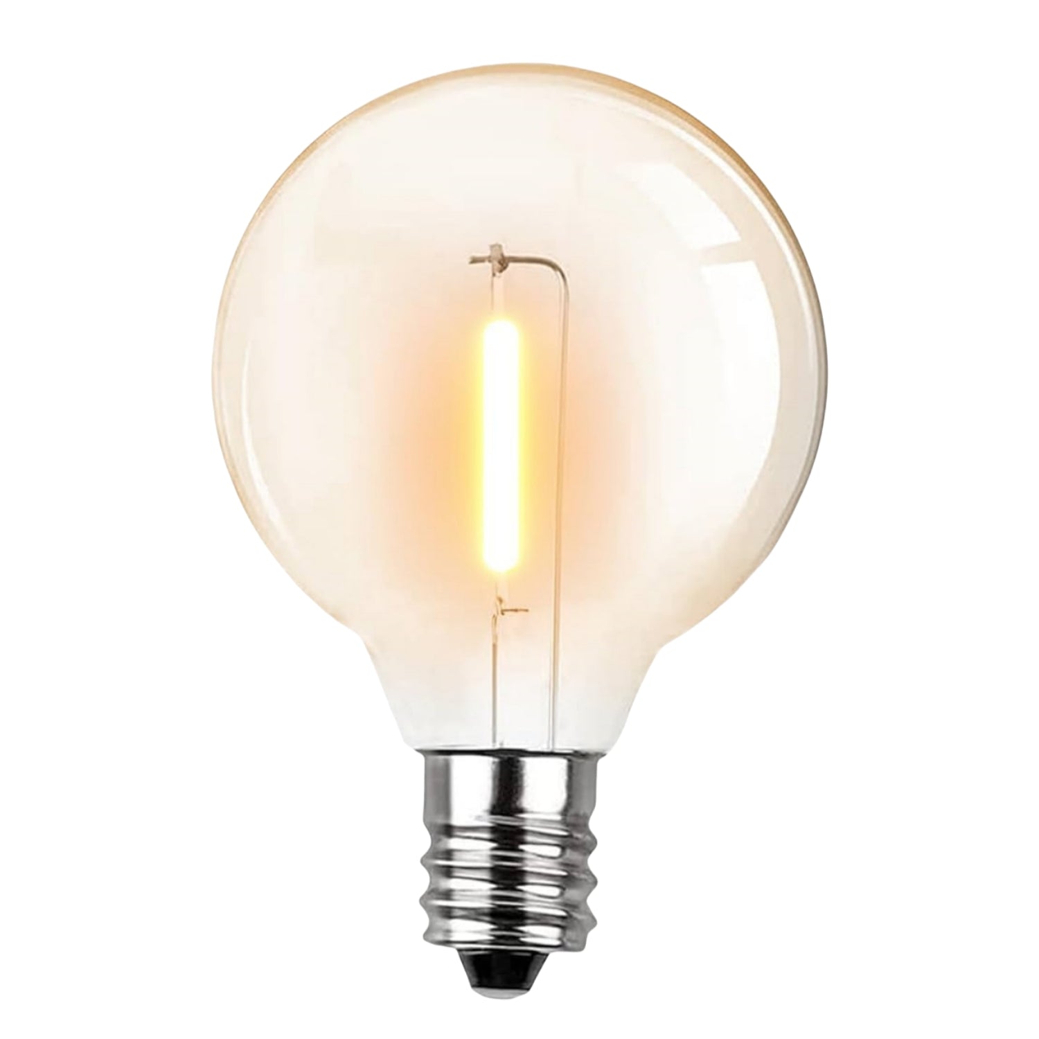 120V G40 LED Replacement Bulb for Outdoor E12 Socket String Light, Warm White
