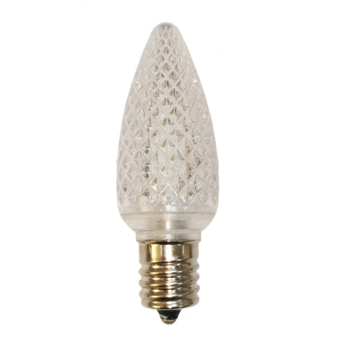 120V Warm White LED Replacement Christmas Faceted Light Bulb (2600-2700K)