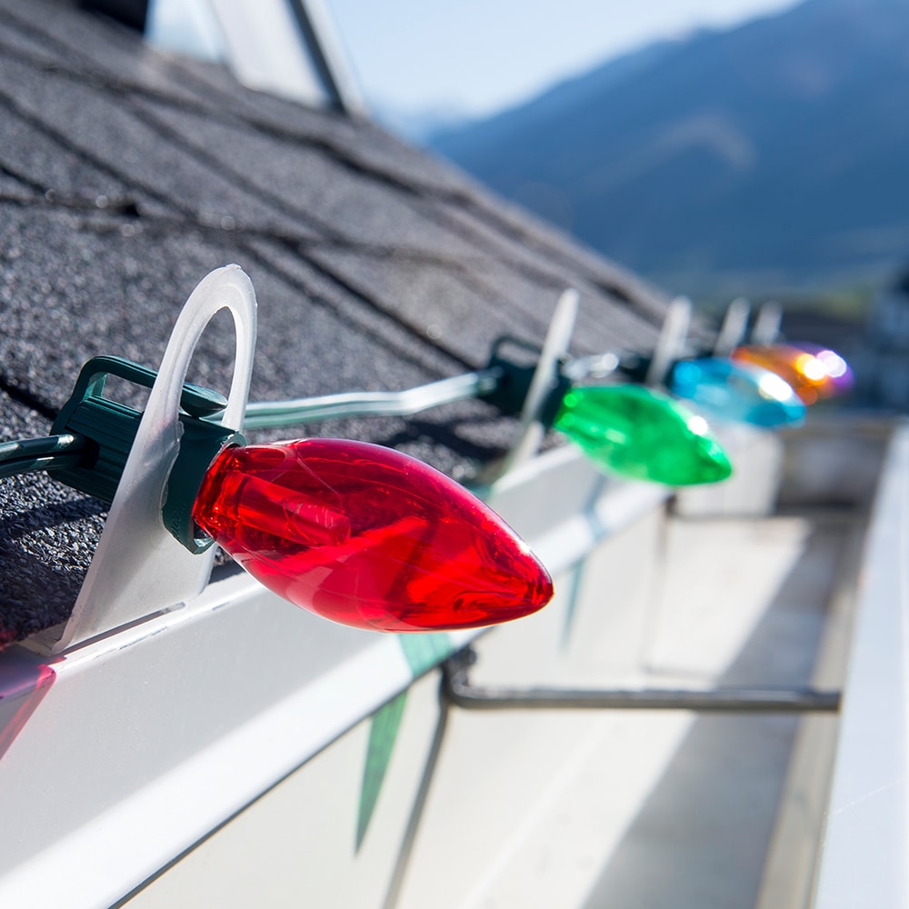 Plastic Shingle Tab Light Clip for Outdoor C7/C9 Christmas Lights Installation