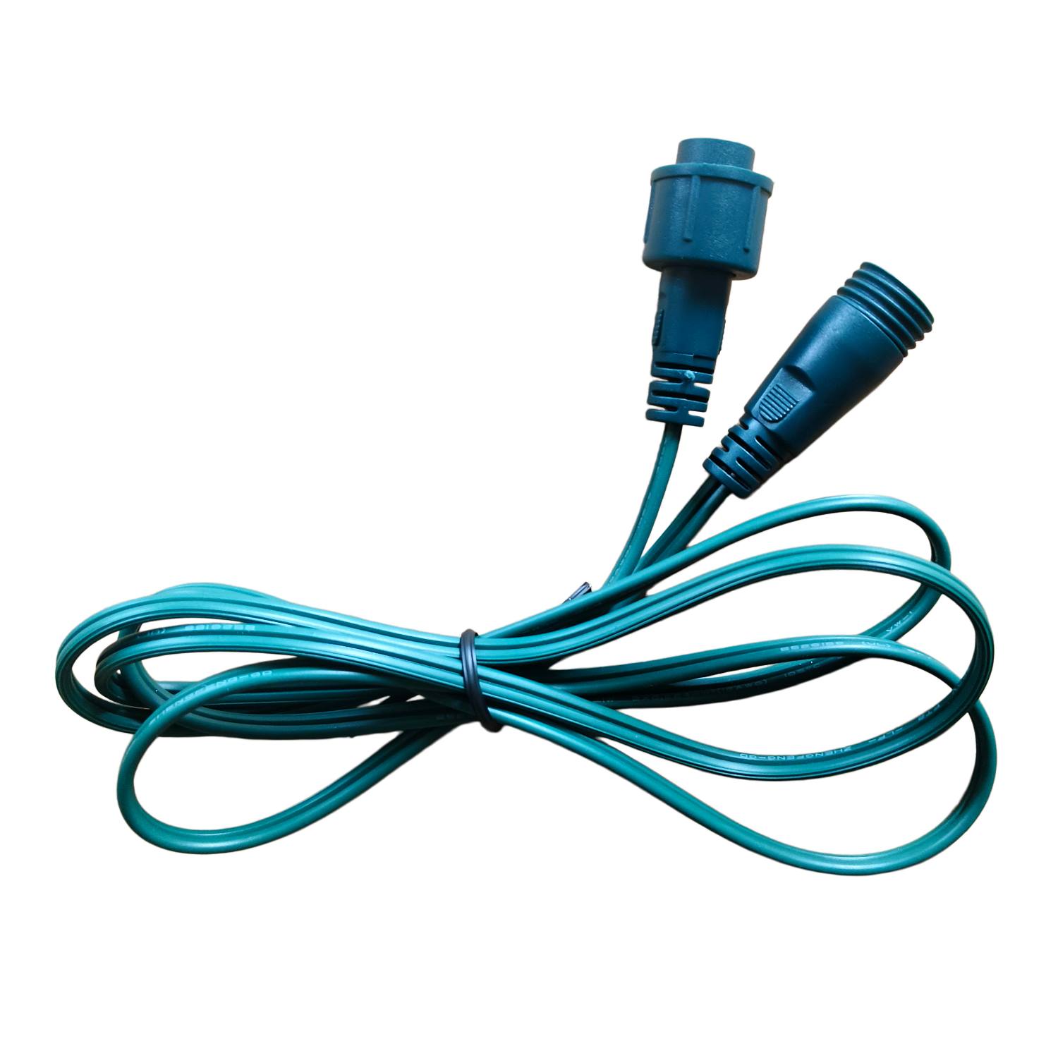 Extension Cord for Coaxial Christmas Lights Installation on Green Wire