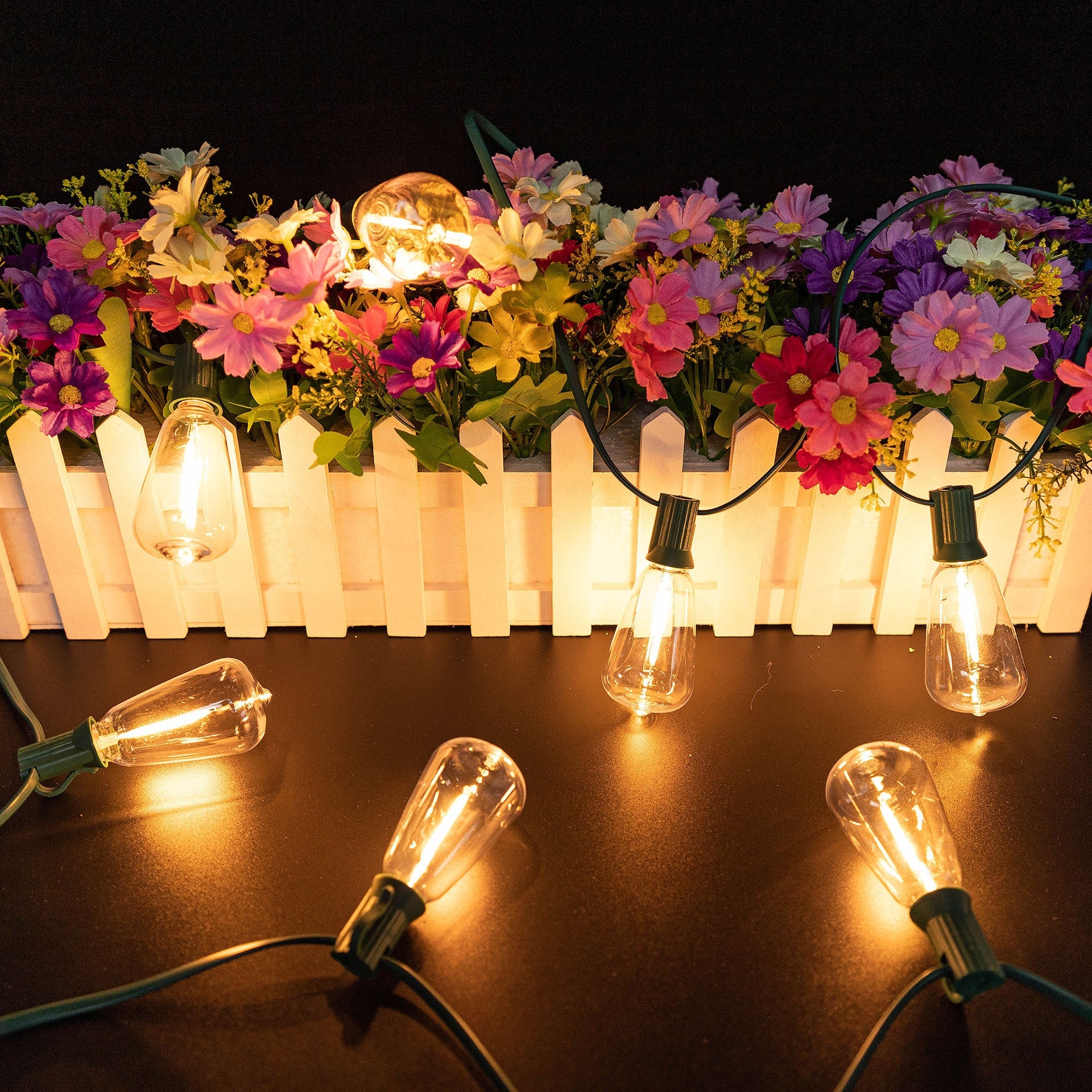 120V ST38 LED Replacement Bulb for Outdoor E12 Socket String Light, Warm White