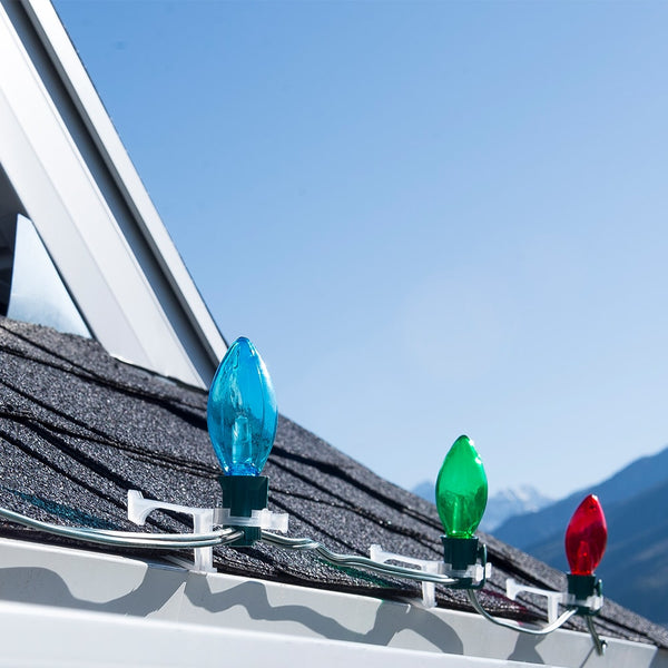 Plastic Light Clip for Hanging Outdoor C7/C9 Christmas Lights Installation