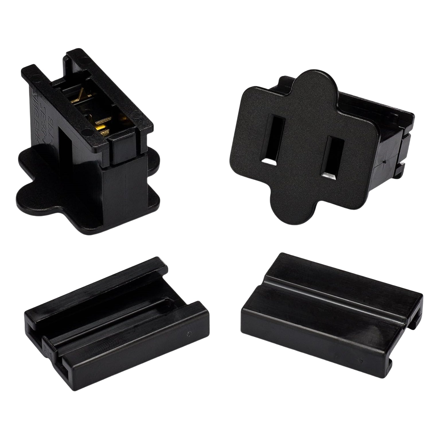 25 Pack Black Vampire Female Plug for SPT-1 C7/C9 Socket Christmas Lights Cord