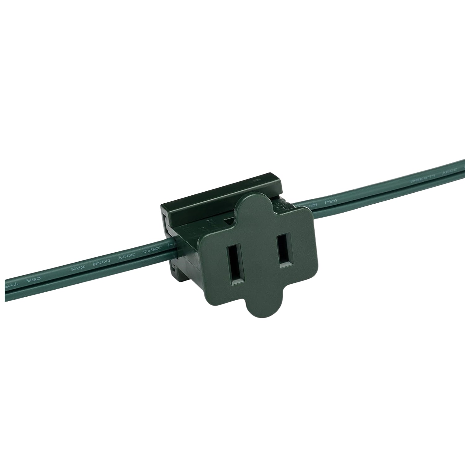 25 Pack Green Vampire Female Plug for SPT-1 C7/C9 Socket Christmas Lights Cord