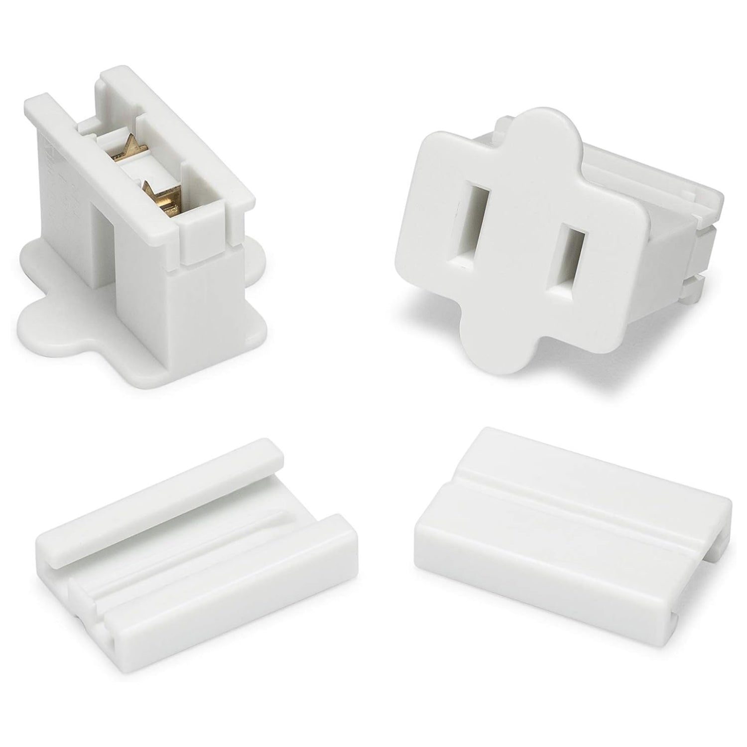 25 Pack White Vampire Female Plug for SPT-1 C7/C9 Socket Christmas Lights Cord