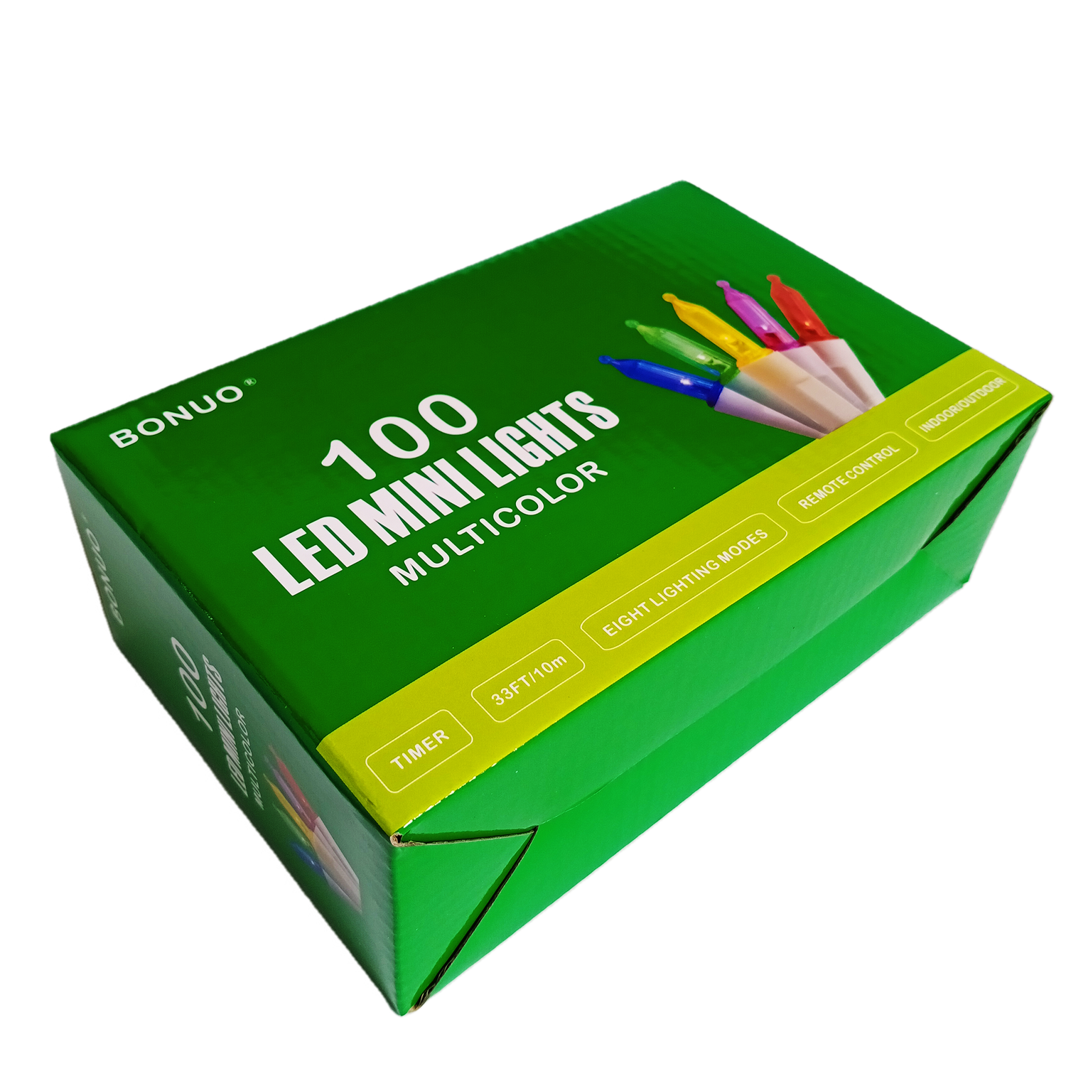 100 LED Battery Operated Mini Christmas Lights Indoor with Remote Timer in Multicolor