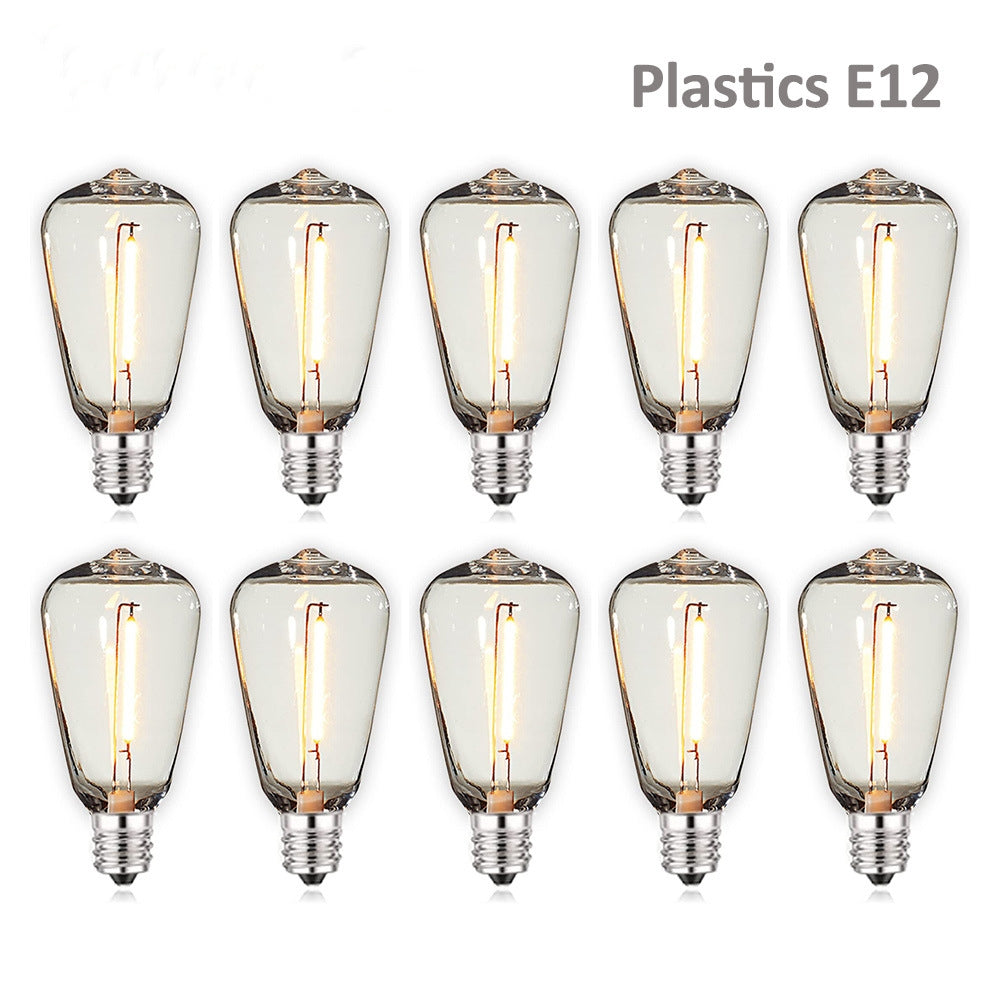 120V ST38 LED Replacement Bulb for Outdoor E12 Socket String Light, Warm White
