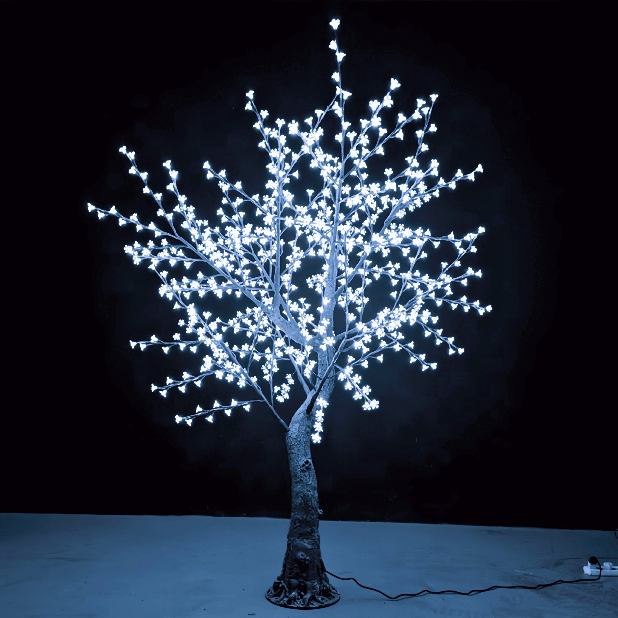 7Ft Cherry Blossom Tree White 7500K Light with 640 LED Lights Indoor Outdoor