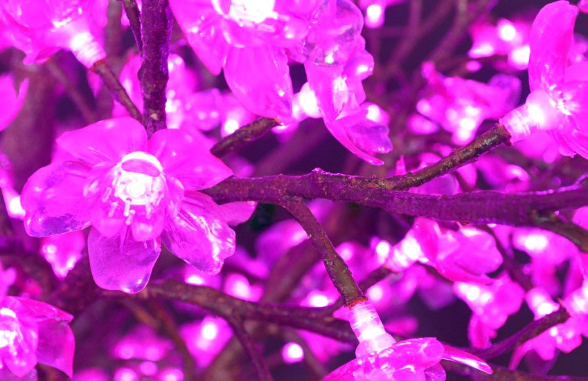 7Ft Cherry Blossom Tree RGB Light with 960 LED Lights Indoor Outdoor