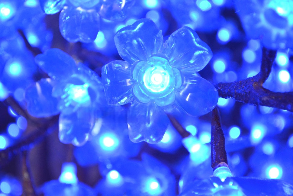 7Ft Cherry Blossom Tree RGB Light with 960 LED Lights Indoor Outdoor