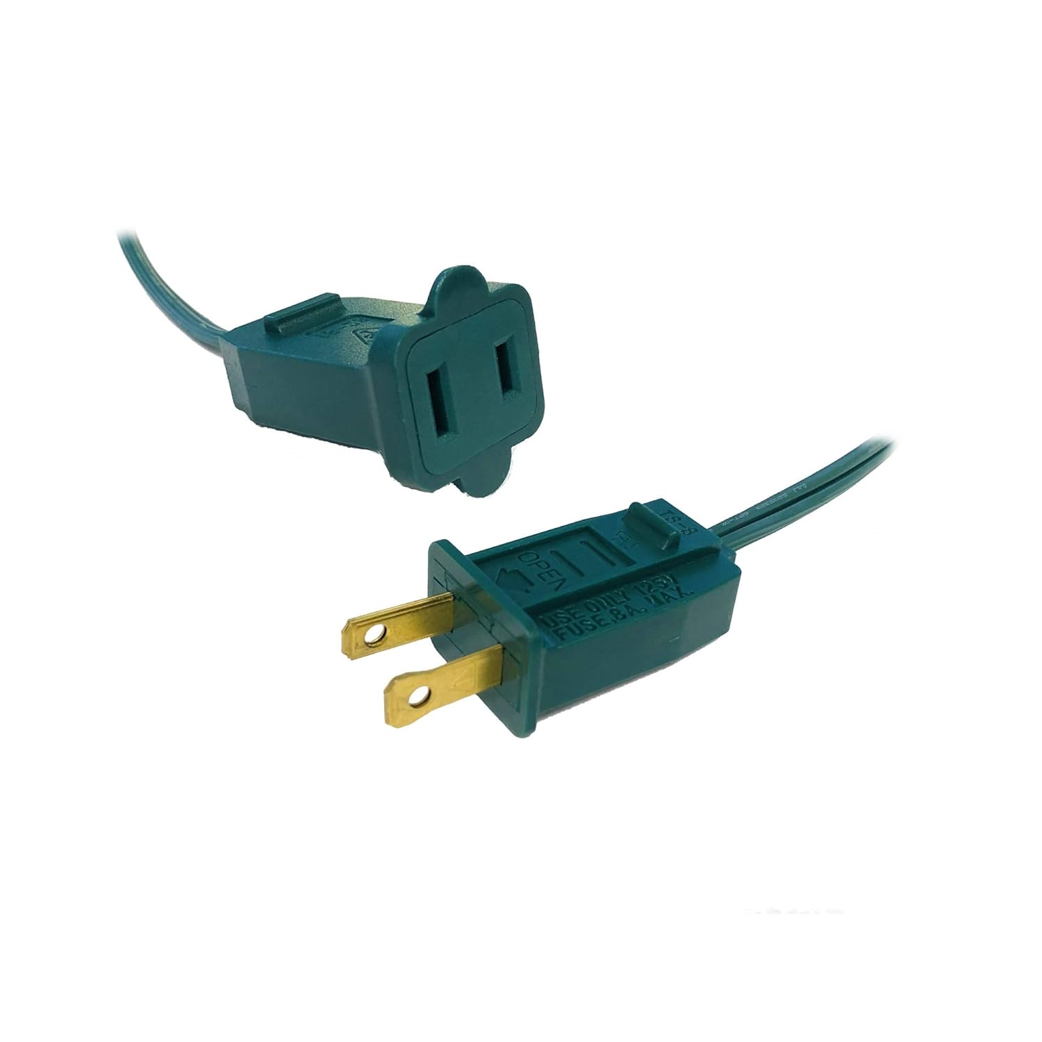 C9 Commercial Light Stringer 18AWG SPT-1 Green Wire 100' 12'' Spacing, E17 Base