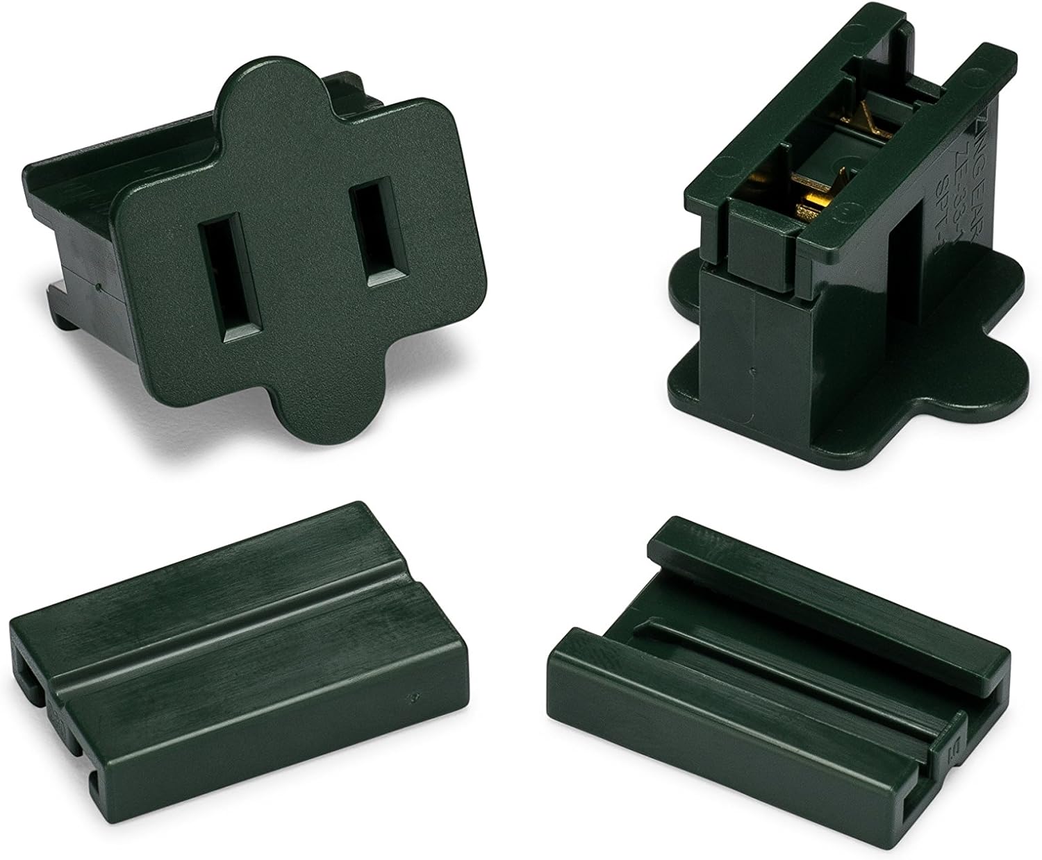 25 Pack Green Vampire Female Plug for SPT-1 C7/C9 Socket Christmas Lights Cord