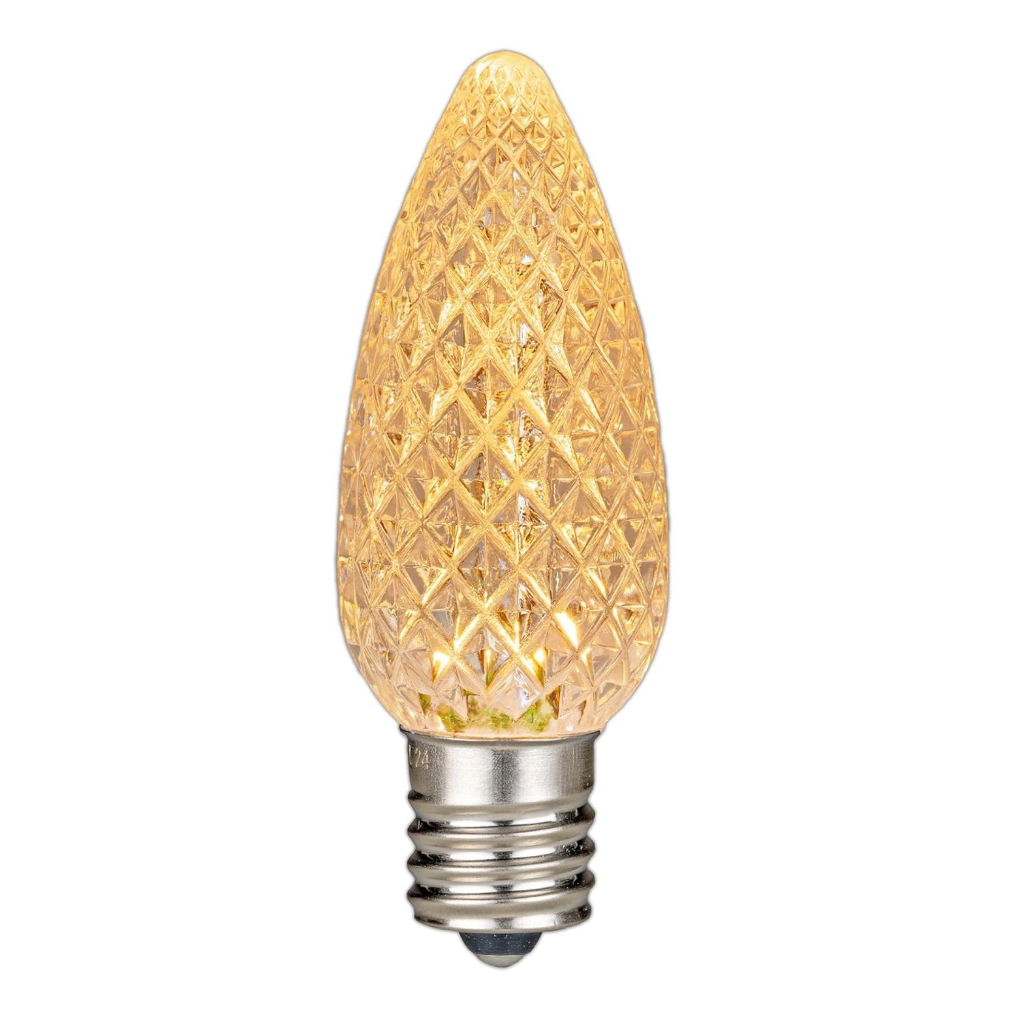 120V Warm White C9 LED Replacement Christmas Faceted Light Bulb (2200K)
