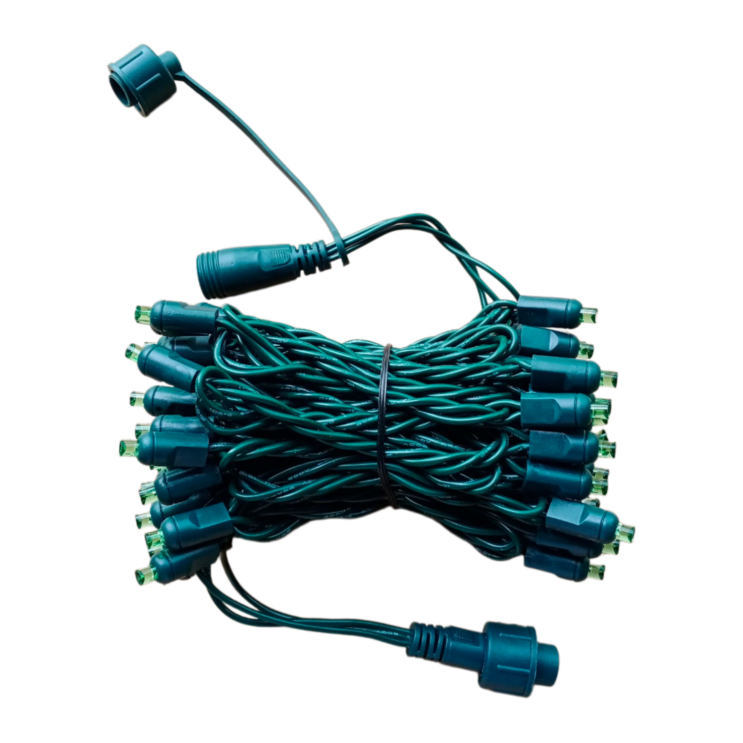 Outdoor Waterproof Coaxial Mini LED Christmas Lights on Green Wire