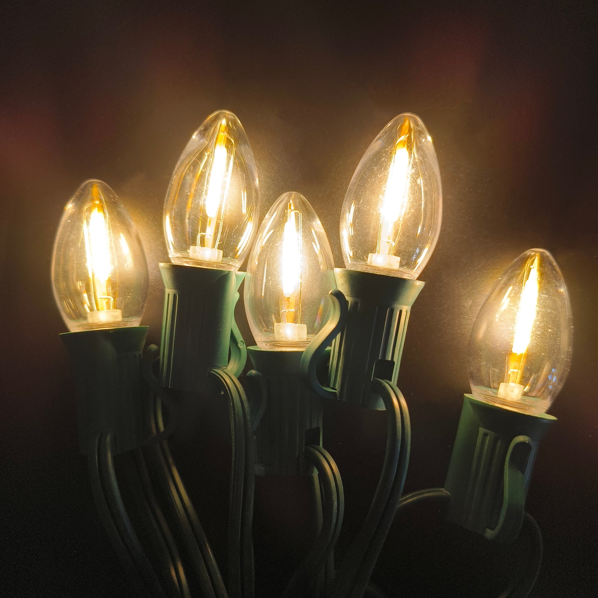 120V E12/C7 LED Replacement Christmas Smooth Light Bulb, Warm White