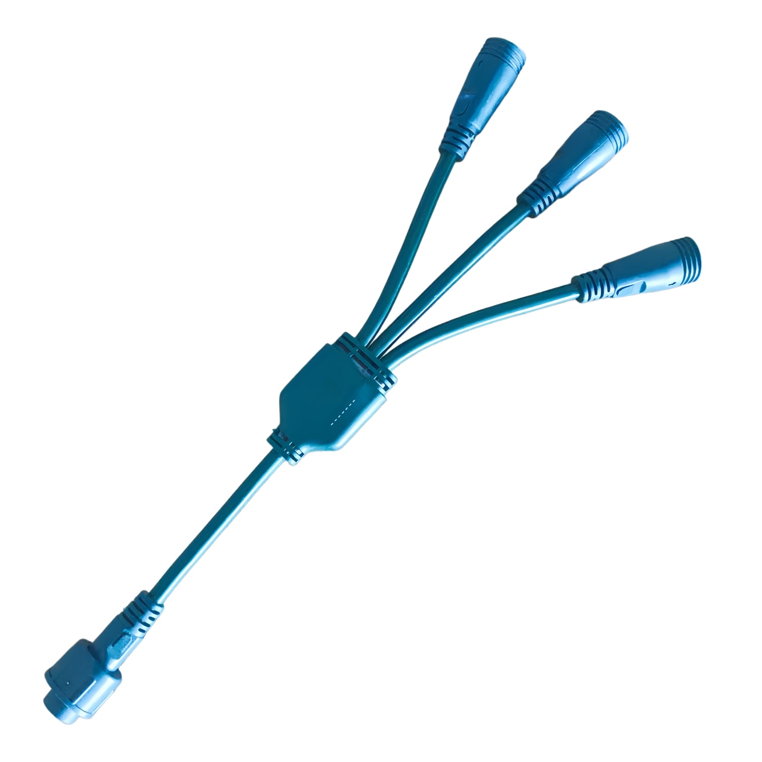 3 Way Splitter for Coaxial Christmas Lights Installation on Green Wire