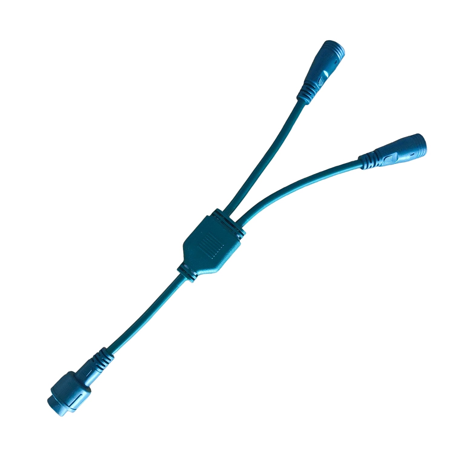 2 Way Splitter for Coaxial Christmas Lights Installation on Green Wire