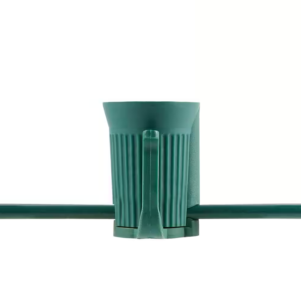 C9 Socket Stringer Bulk Reel 18AWG SPT-1 Green Wire 1000' 12'' Spacing, E17 Base