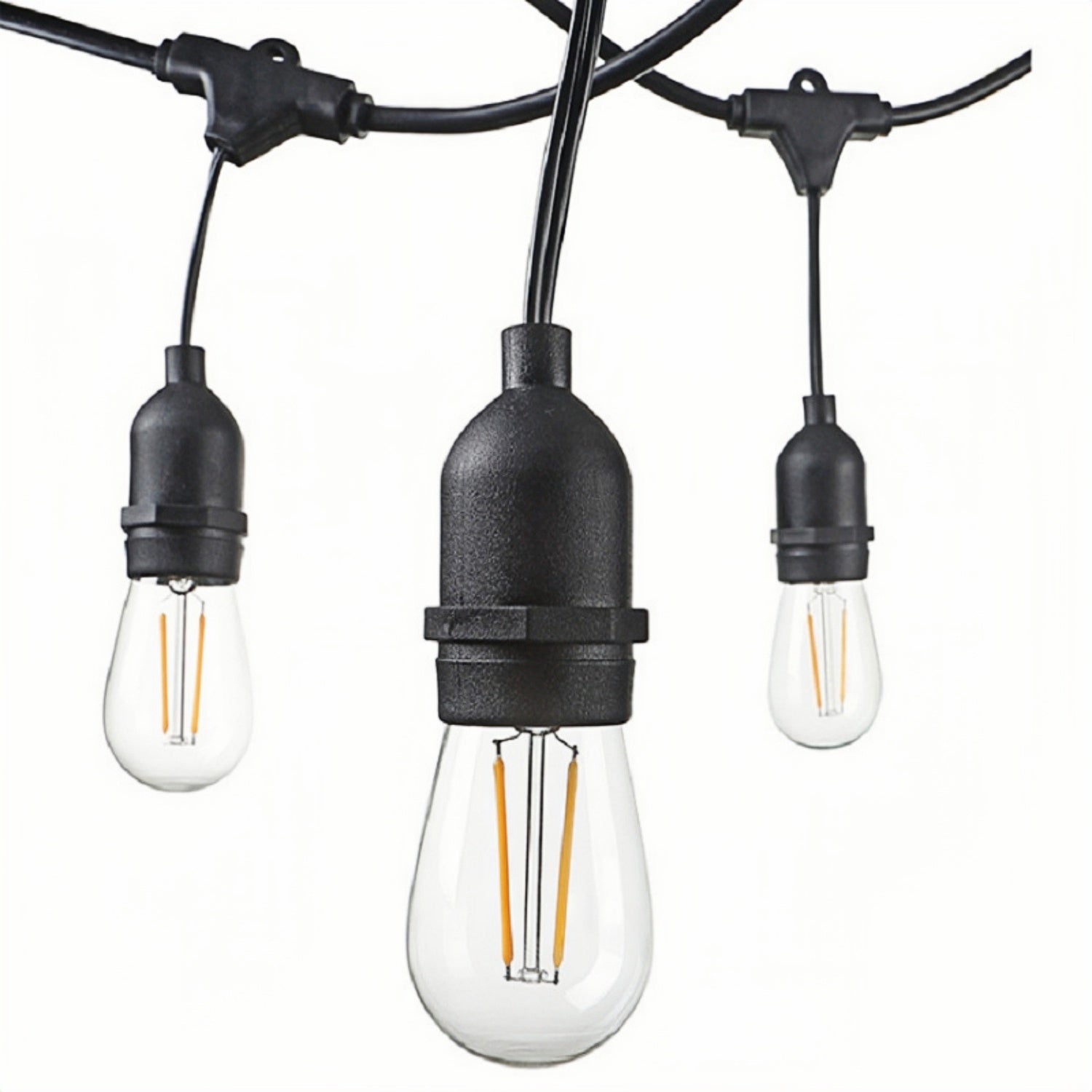 120V 2W S14 LED Light Bulb for Outdoor E26 Socket String Light, Warm White